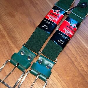 2 NWT Baseball Belts - Green